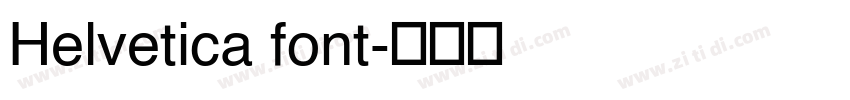 Helvetica font字体转换